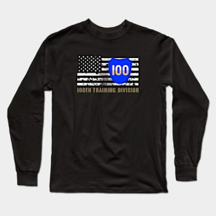 100th Training Division (Distressed Flag) Long Sleeve T-Shirt